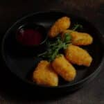 Nuggets with Sauce on a Plate