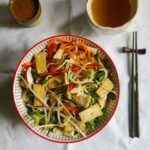 tofu, salad, vegan
